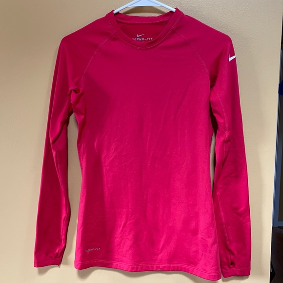 NIKE THERMA-FIT Fuchsia Running Top Size Small - Picture 1 of 7